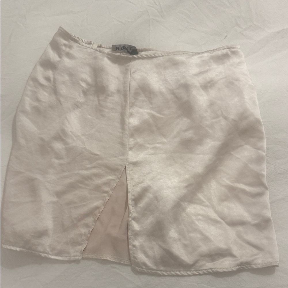 Motel Rocks Off-White Pencil Skirt